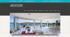 Desktop Screenshot of abodeproperty.com.au